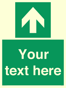 Safe condition Custom arrow up sign